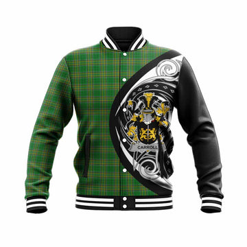 Tartan Vibes Clothing Carroll Irish Clan Baseball Jacket Celtic Circle Style