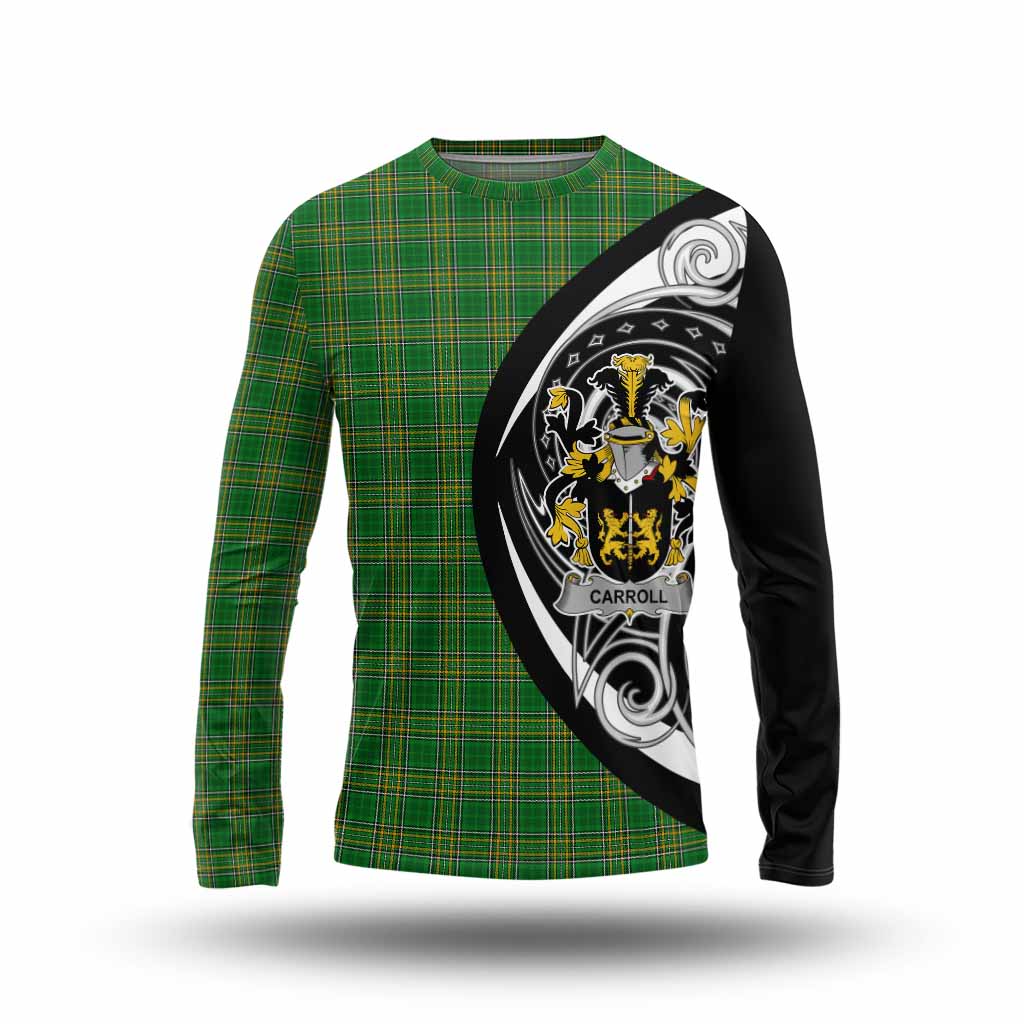 Carroll Irish Clan Long Sleeve T-Shirt Celtic Circle Style Unisex - Tartan Vibes Clothing