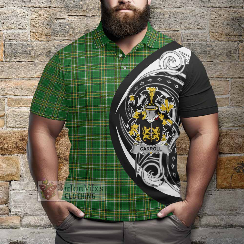 Carroll Irish Clan Polo Shirt Celtic Circle Style - Tartan Vibes Clothing