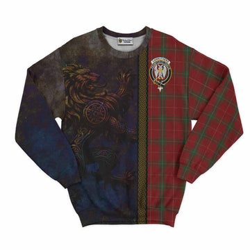 Carruthers Tartan Family Crest Sweatshirt Alba Gu Brath Be Brave Lion Ancient Style