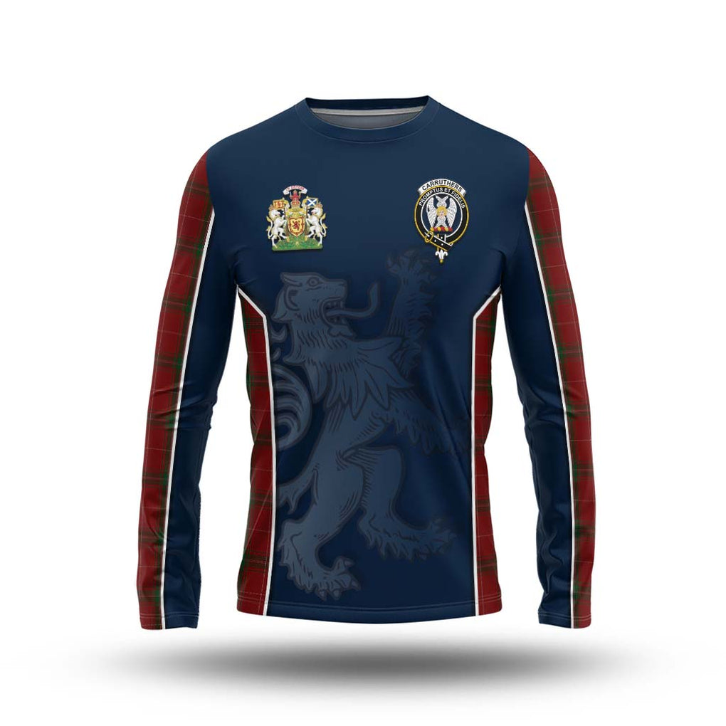 Carruthers Tartan Long Sleeve T-Shirt with Family Crest and Lion Rampant Vibes Sport Style Unisex - Tartan Vibes Clothing