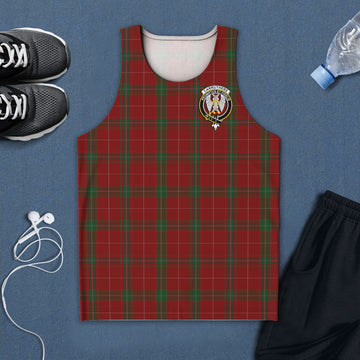 Carruthers Tartan Mens Tank Top with Family Crest