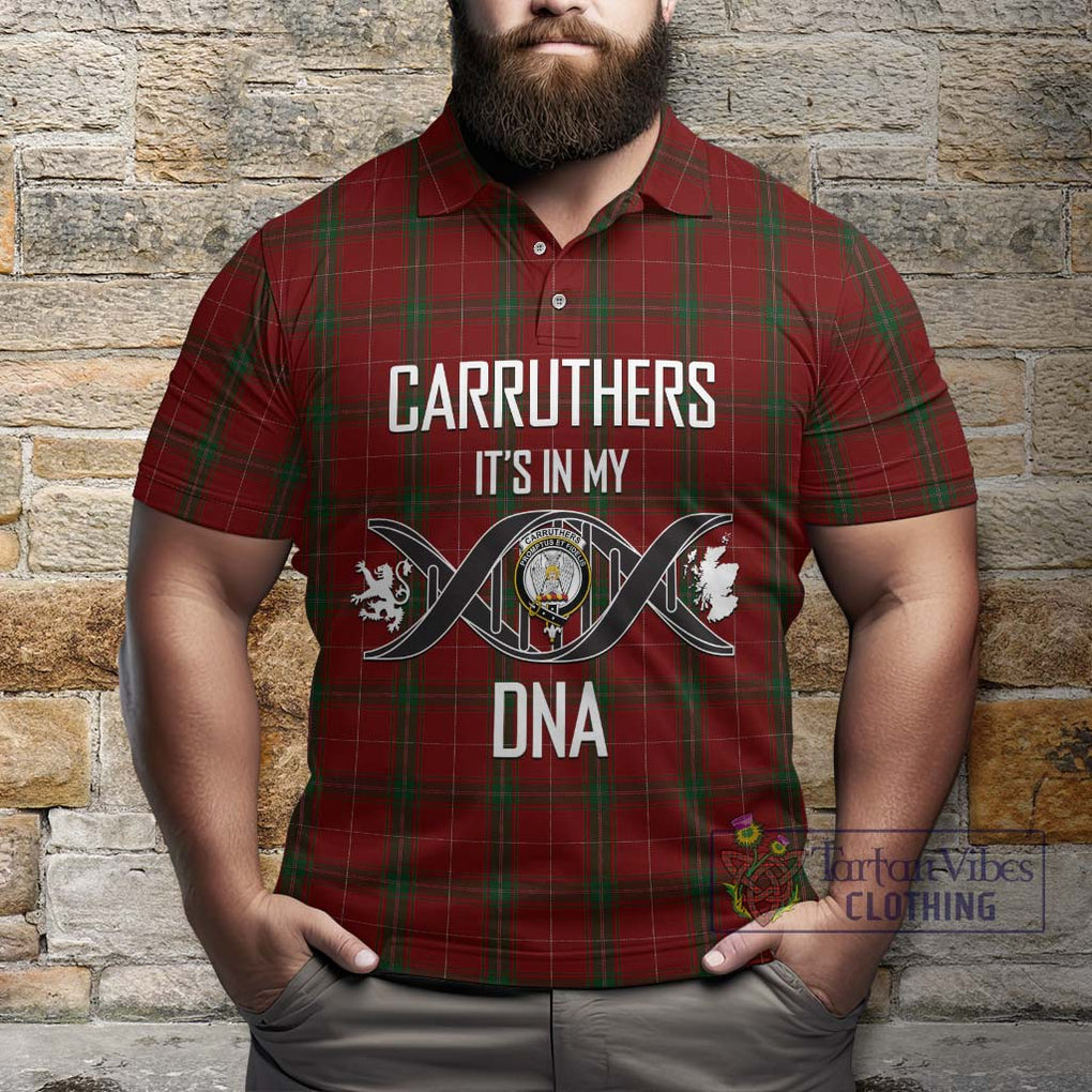 Carruthers Tartan Polo Shirt with Family Crest DNA In Me Style Kid - Tartanvibesclothing Shop
