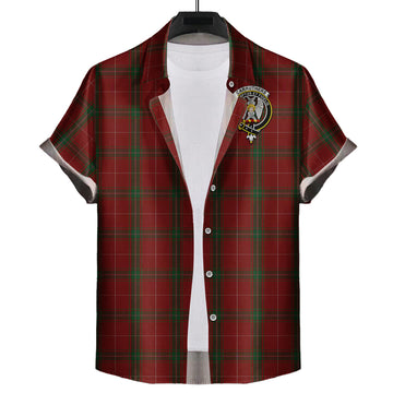 Carruthers Tartan Hawaiian Shirt with Family Crest