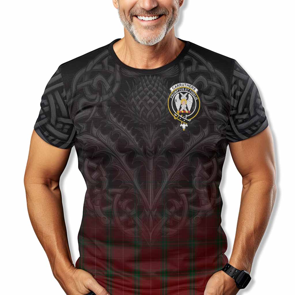 Carruthers Tartan T-Shirt with Family Crest Celtic Thistle Vibes Kid's Shirt - Tartan Vibes Clothing