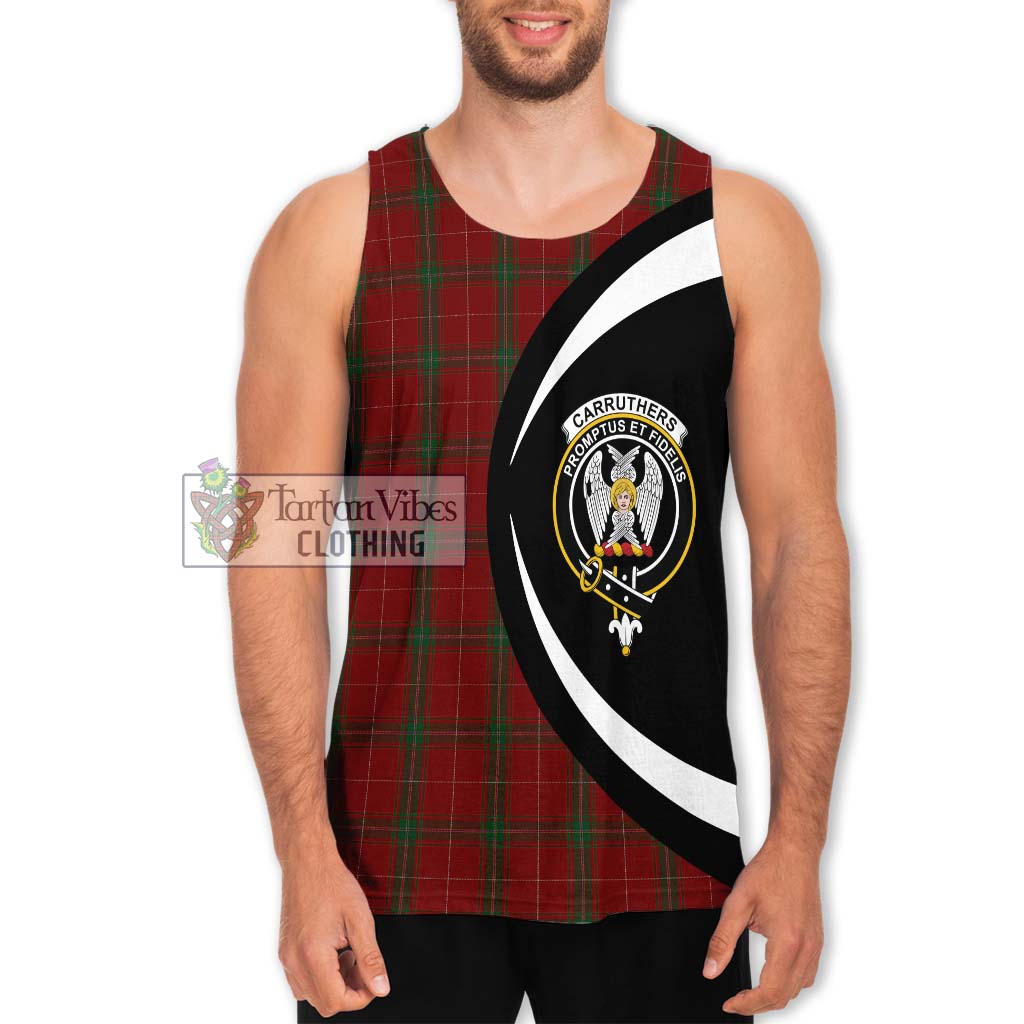 Carruthers Tartan Men's Tank Top with Family Crest Circle Style Men - Tartan Vibes Clothing