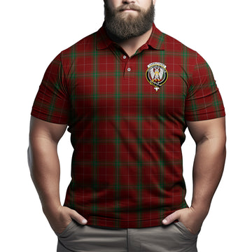 Carruthers Tartan Men's Polo Shirt with Family Crest