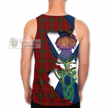 Carruthers Tartan Family Crest Men's Tank Top Scottish Thistle Celtic Inspired