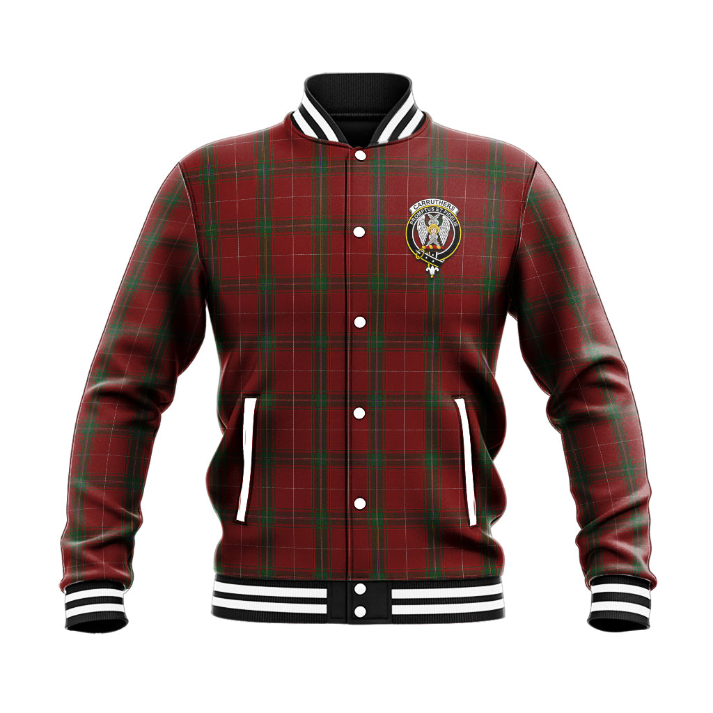 Carruthers Tartan Baseball Jacket with Family Crest - Tartan Vibes Clothing