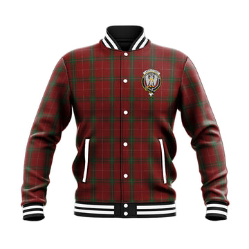 Carruthers Tartan Baseball Jacket with Family Crest