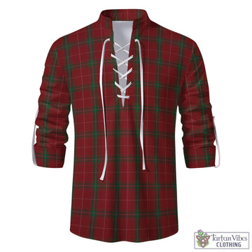 Tartan Vibes Clothing Carruthers Tartan Men's Scottish Traditional Jacobite Ghillie Kilt Shirt