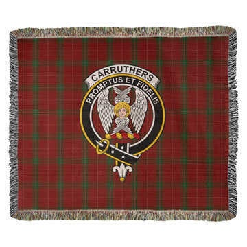Carruthers Tartan Woven Blanket with Family Crest