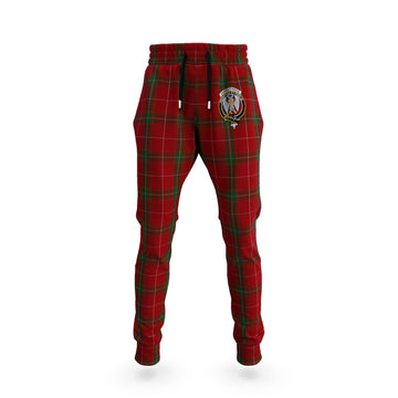 Carruthers Tartan Joggers Pants with Family Crest
