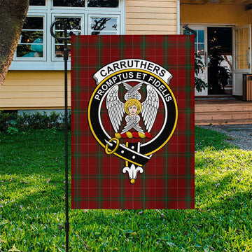 Carruthers Tartan Flag with Family Crest