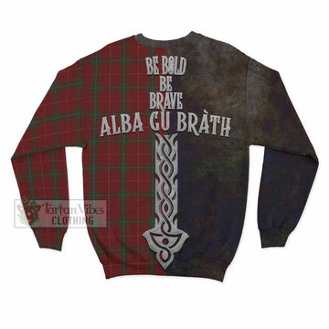 Carruthers Tartan Family Crest Sweatshirt Alba Gu Brath Be Brave Lion Ancient Style
