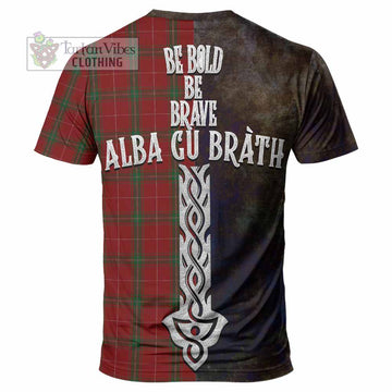 Carruthers Tartan Family Crest T-Shirt Alba Gu Brath Be Brave Lion Ancient Style