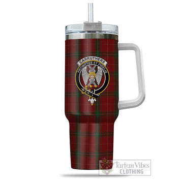 Carruthers Tartan and Family Crest Tumbler with Handle