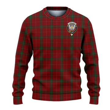 Carruthers Tartan Knitted Sweater with Family Crest - Tartanvibesclothing