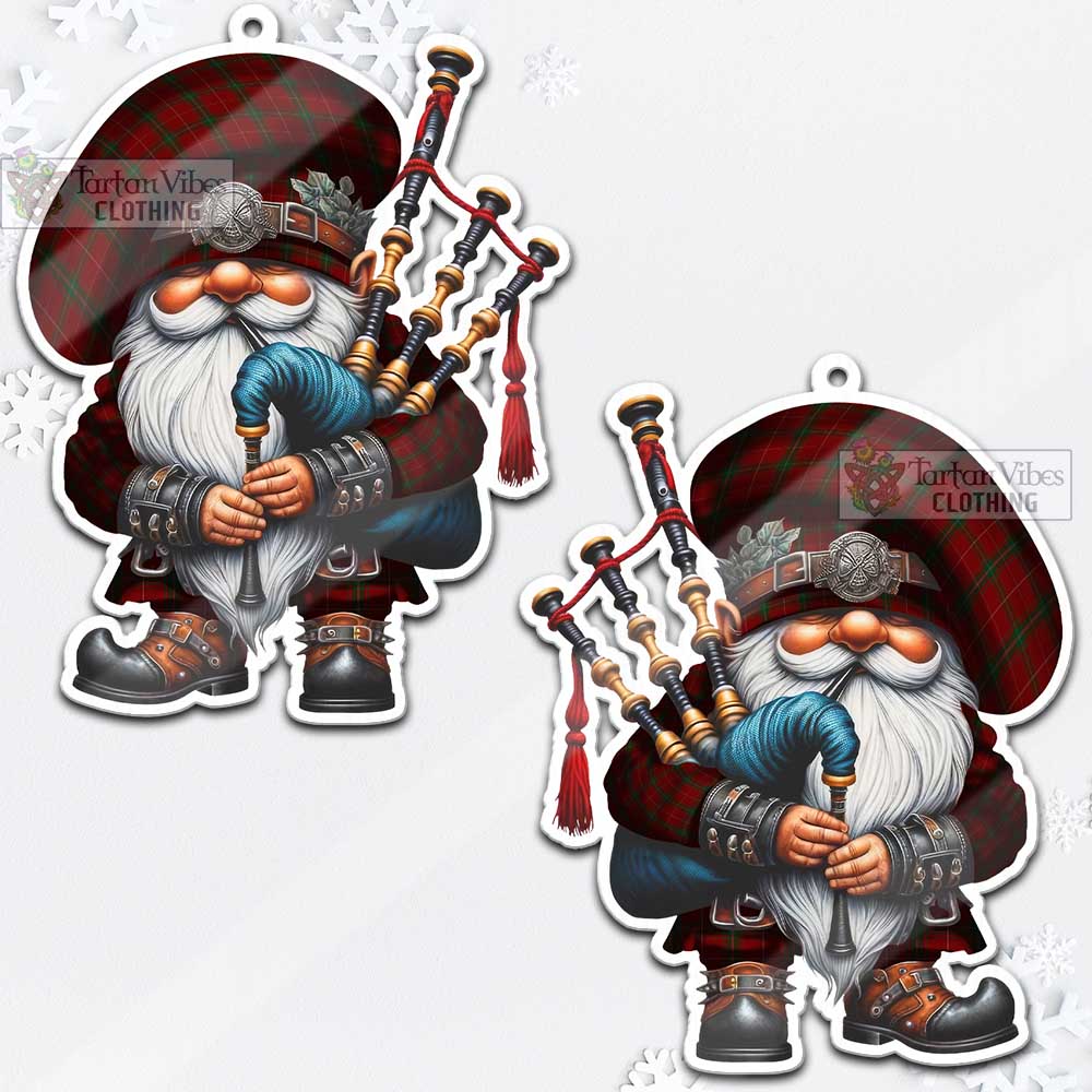 Carruthers Tartan Bagpiper Gnome Christmas Ornament - Tartan Vibes Clothing