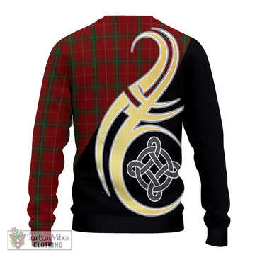 Carruthers Tartan Knitted Sweater with Family Crest and Celtic Symbol Style - Tartan Vibes Clothing