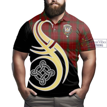 Carruthers Tartan Polo Shirt with Family Crest and Celtic Symbol Style