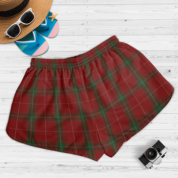 Carruthers Tartan Womens Shorts with Family Crest