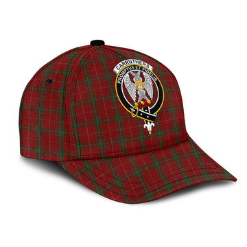 Carruthers Tartan Classic Cap with Family Crest