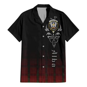 Carruthers Tartan Hawaiian Shirt Shirt Featuring Alba Gu Brath Family Crest Celtic Inspired