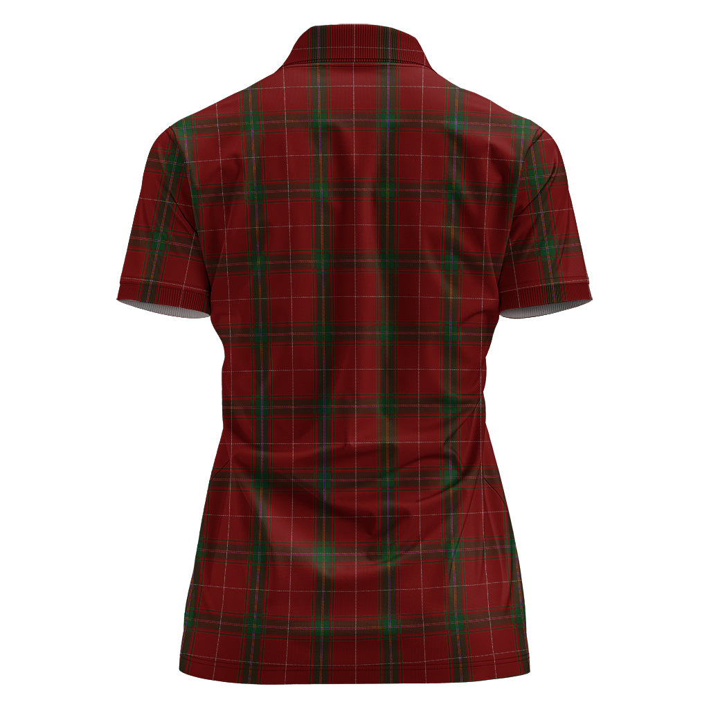 carruthers-tartan-polo-shirt-with-family-crest-for-women