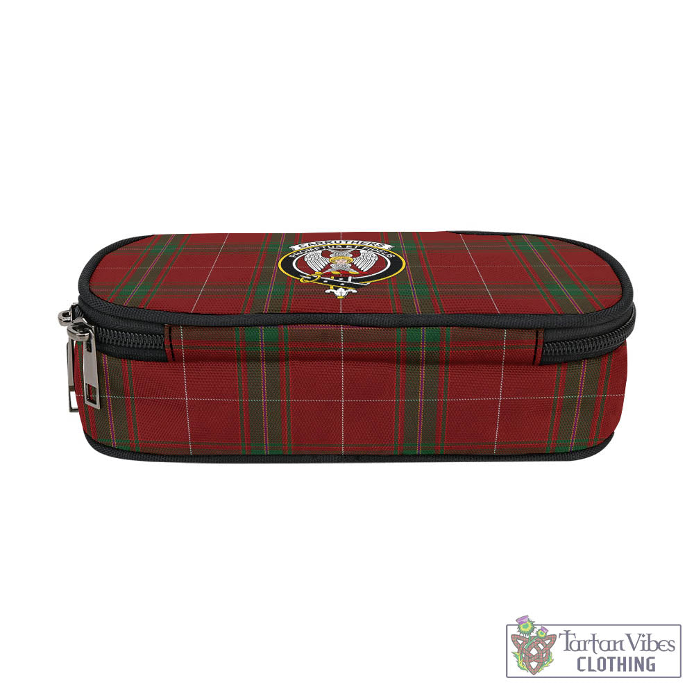 Tartan Vibes Clothing Carruthers Tartan Pen and Pencil Case with Family Crest