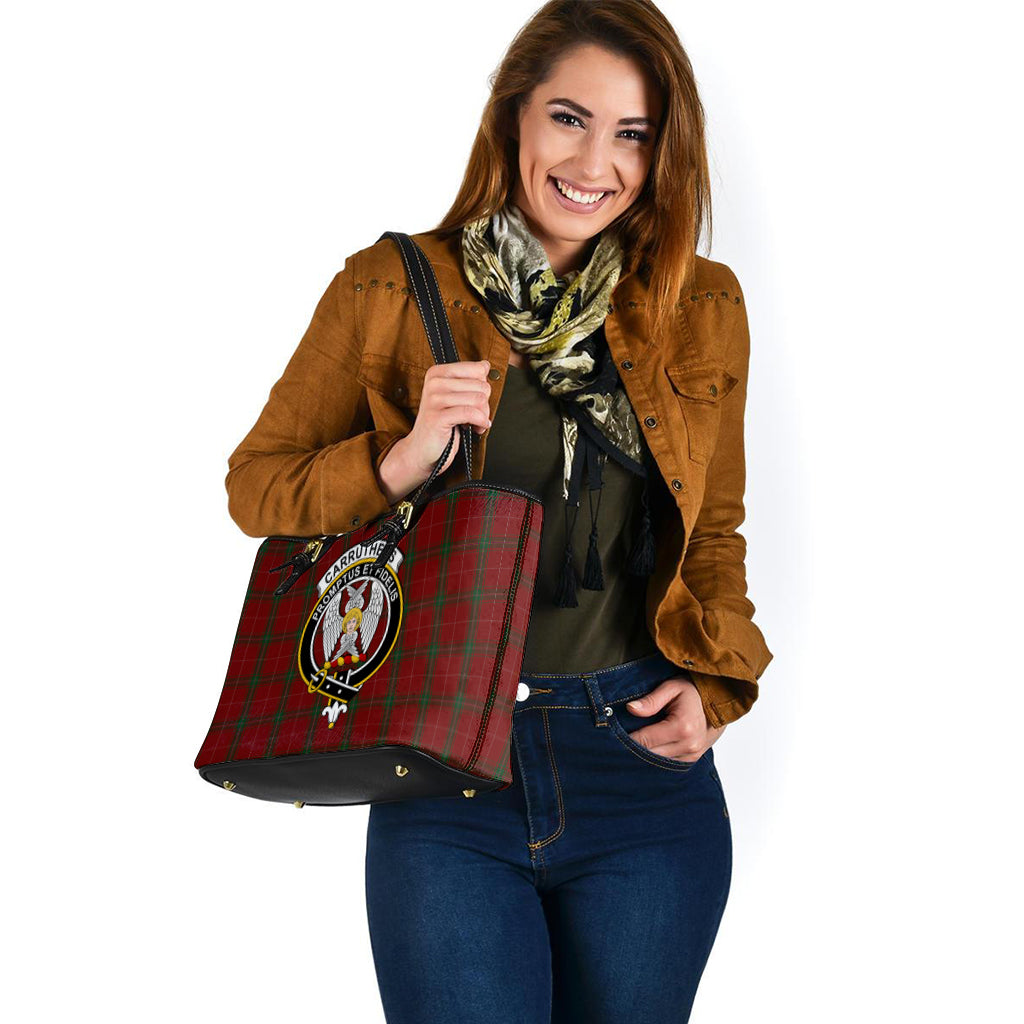 carruthers-tartan-leather-tote-bag-with-family-crest