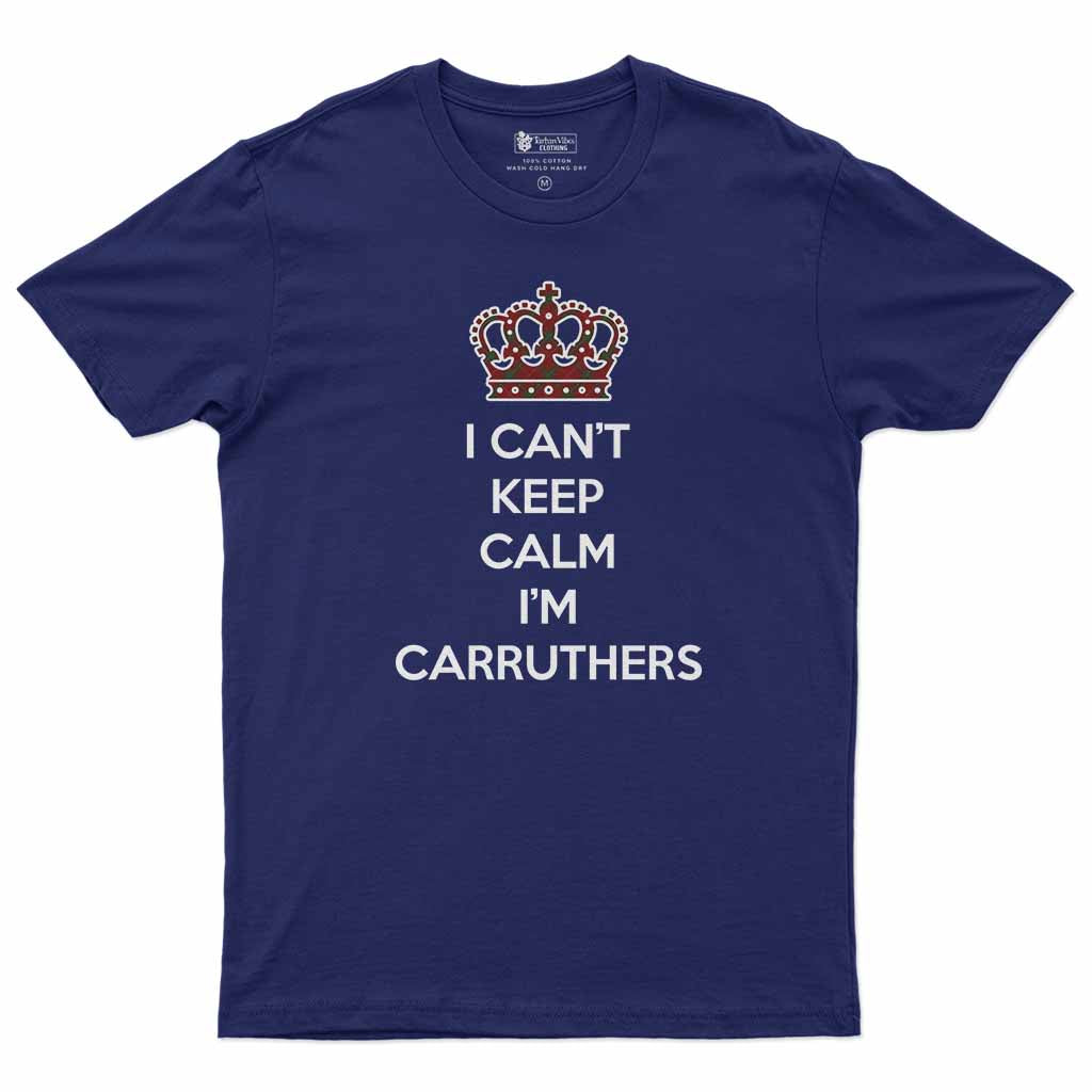 Carruthers Can't Keep Calm Men's T-Shirt Navy - Tartan Vibes Clothing
