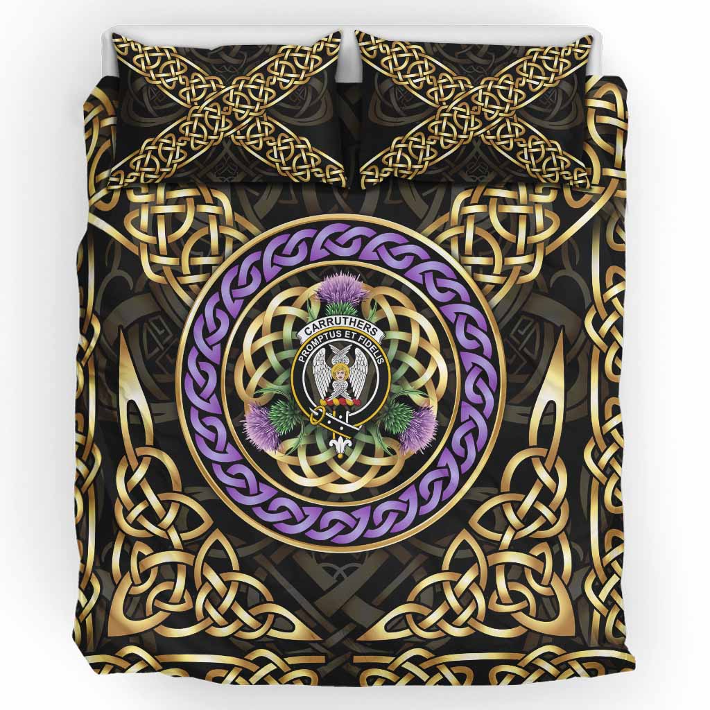 Carruthers Clan Crest Bedding Set Celtic Scottish Thistle