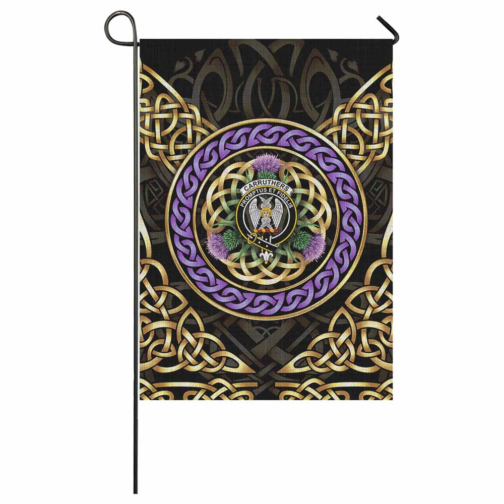 Carruthers Clan Crest Garden Flag Celtic Scottish Thistle