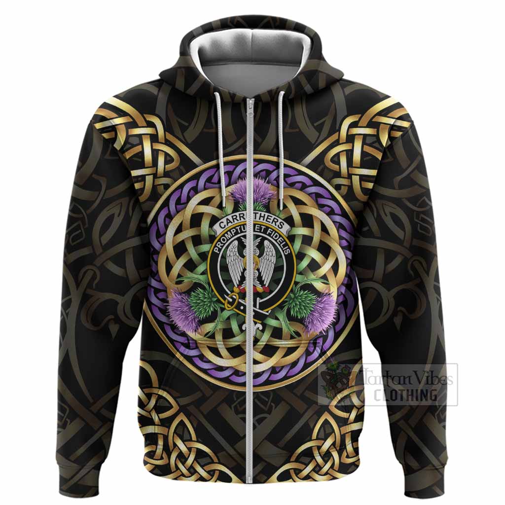 Carruthers Clan Crest Hoodie Celtic Scottish Thistle