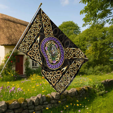 Carruthers Clan Crest House Flag Celtic Scottish Thistle - Tartan Vibes Clothing