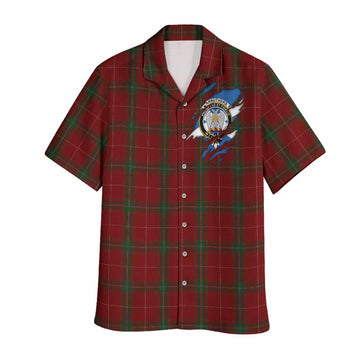 Carruthers Clan Crest In Me Tartan Hawaiian Shirt Scotland Flag Style