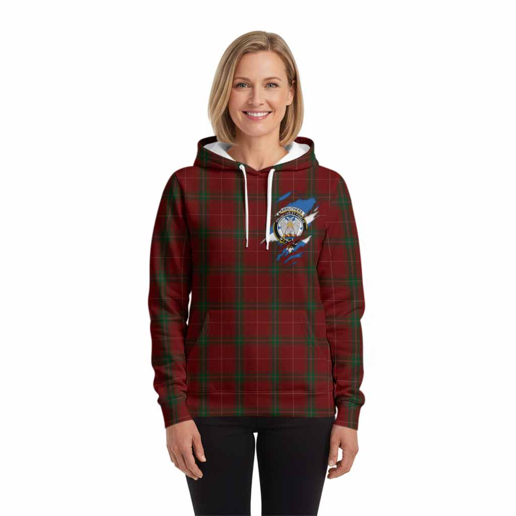 Carruthers Clan Crest In Me Tartan Hoodie Scotland Flag Style