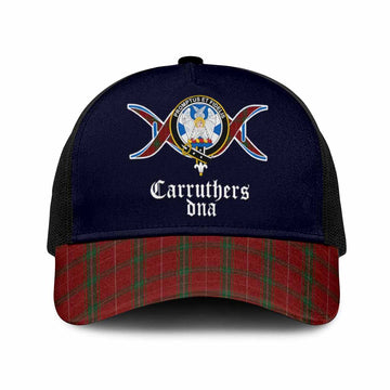 Carruthers Clan DNA Tartan Mesh Trucker Cap One Size (Adjustable) Black - Tartan Vibes Clothing