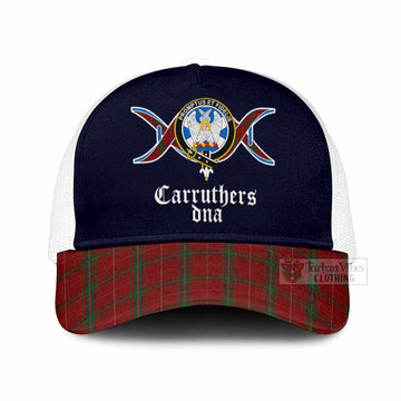 Carruthers Clan DNA Tartan Mesh Trucker Cap One Size (Adjustable) White - Tartan Vibes Clothing