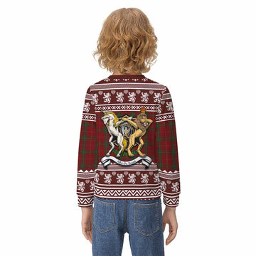 Carruthers Clan Tartan Crest Christmas Kid Ugly Sweatshirt Coat of Arms Funny Style