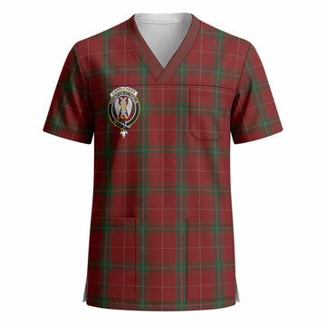 Carruthers Crest Tartan Scrub Top - Tartan Vibes Clothing