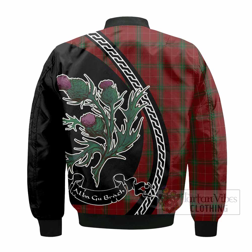 Carruthers Family Crest Tartan Bomber Jacket Alba Thistle Inspired - Tartan Vibes Clothing