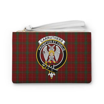 Carruthers Family Crest Tartan Clutch Bag