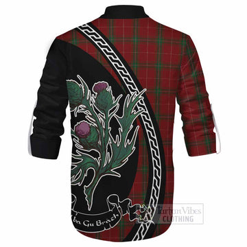Carruthers Family Crest Tartan Ghillie Shirt Alba Thistle Inspired - Tartan Vibes Clothing