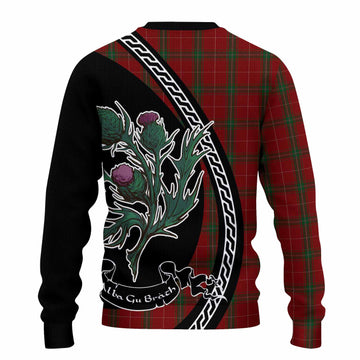 Carruthers Family Crest Tartan Knitted Sweater Alba Thistle Inspired