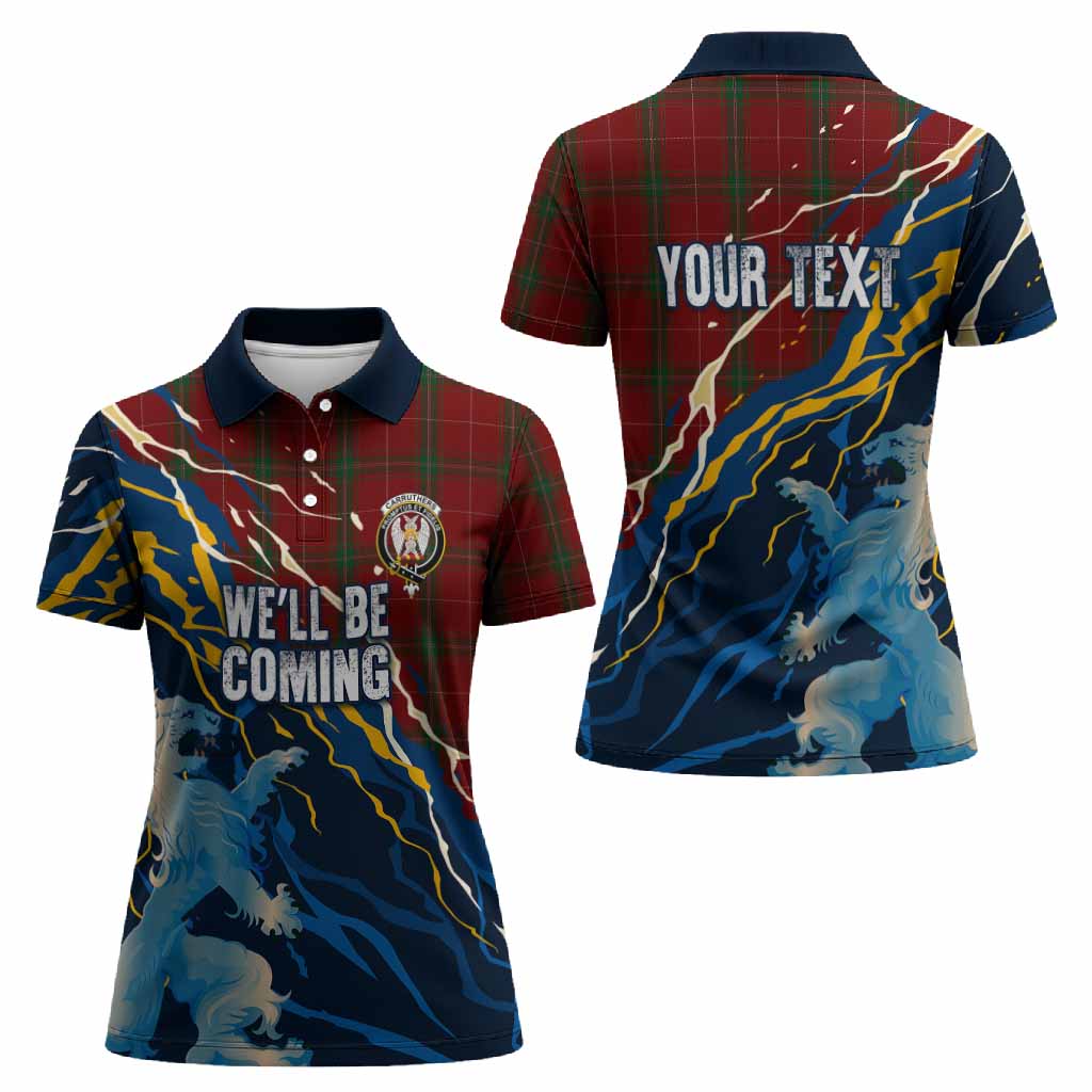 Carruthers Scotland Tartan Women Polo Shirt WC2026 Football - We'll Be Coming