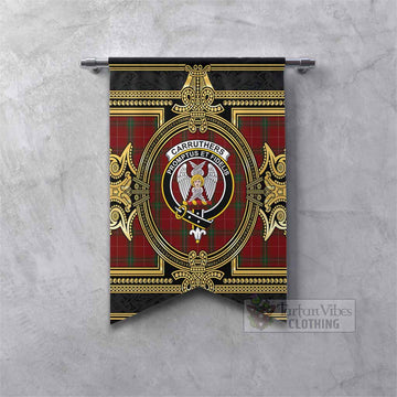 Carruthers Scottish Tartan Crest Gonfalon Royal Stylized Fishtail - Tartan Vibes Clothing