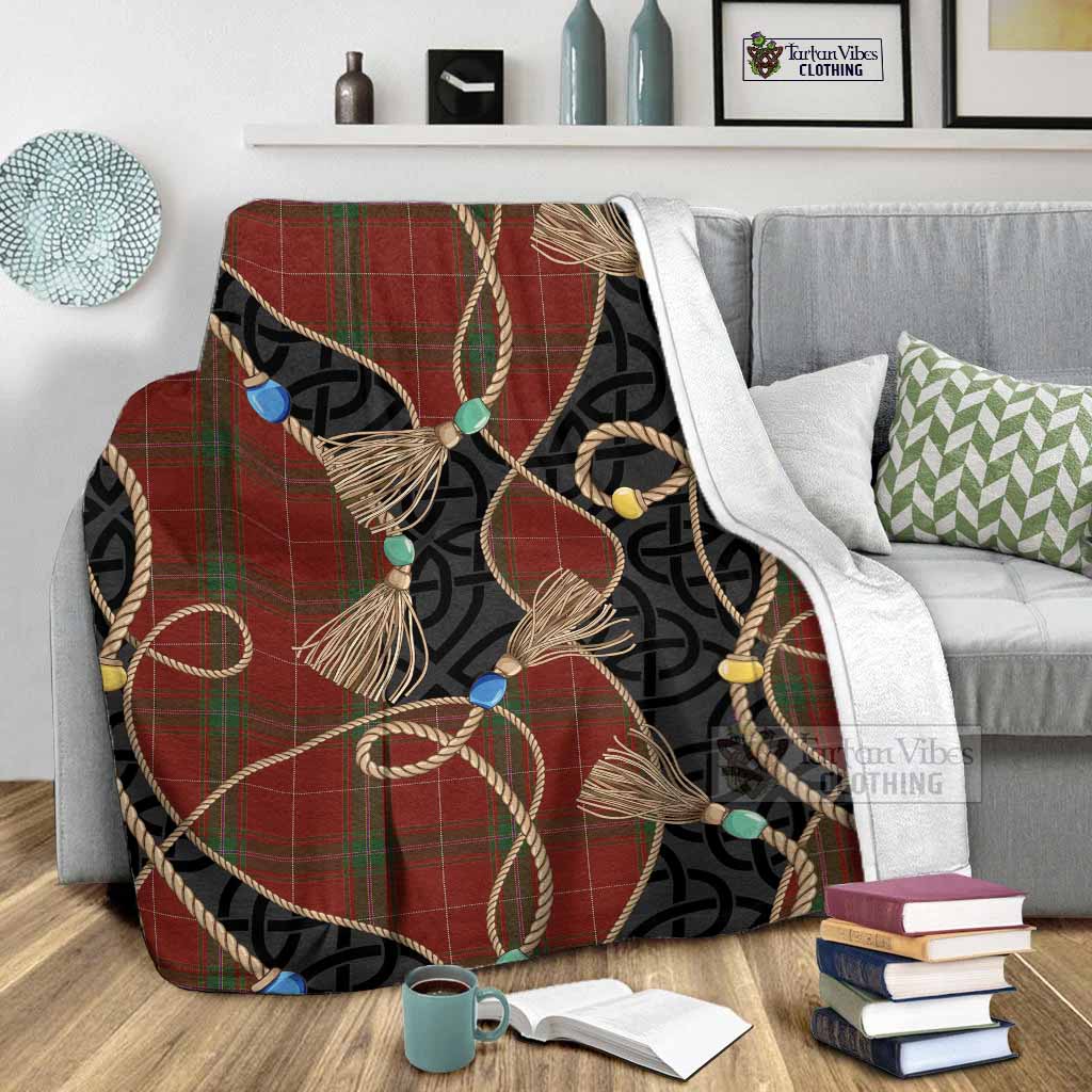 Carruthers Scottish Tartan Twisted Ropes Stylized Blanket - Tartan Vibes Clothing