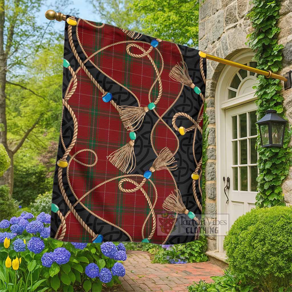 Carruthers Scottish Tartan Twisted Ropes Stylized Garden Flag - Tartan Vibes Clothing